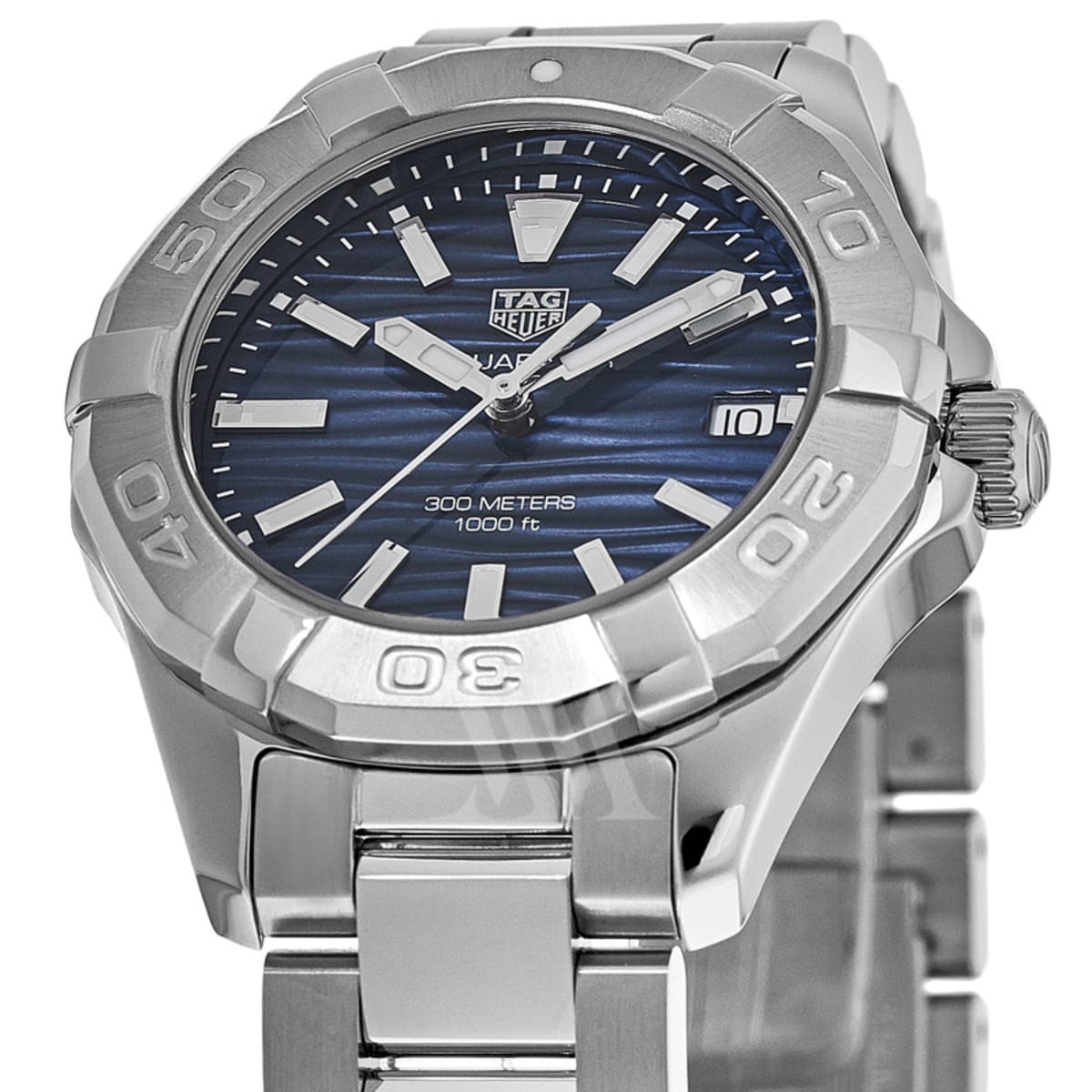 Buy Tag Heuer Aquaracer Blue Dial Silver Steel Strap Watch for Women - WBD131D.BA0748 in Pakistan