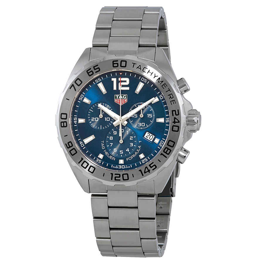 Buy Tag Heuer Formula 1 Chronograph Blue Dial Silver Steel Strap Watch for for Men - CAZ101K.BA0842 in Pakistan