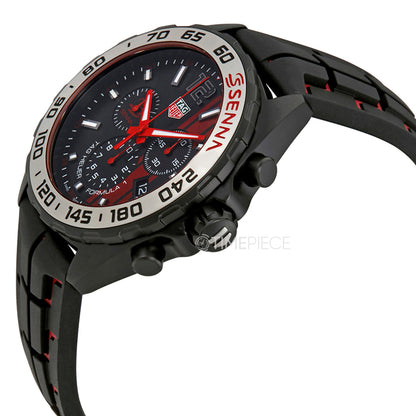 Buy Tag Heuer Formula 1 Ayrton Senna Special Edition Black Dial Black Rubber Strap Watch for Men - CAZ1019.FT8027 in Pakistan
